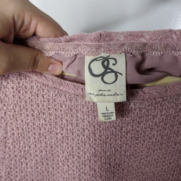 Anthropologie One September Feather Lace Shirt - Picture 4 of 8